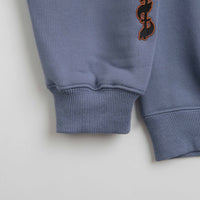 Pass Port Pattoned Crewneck Sweatshirt - Washed Out Blue thumbnail