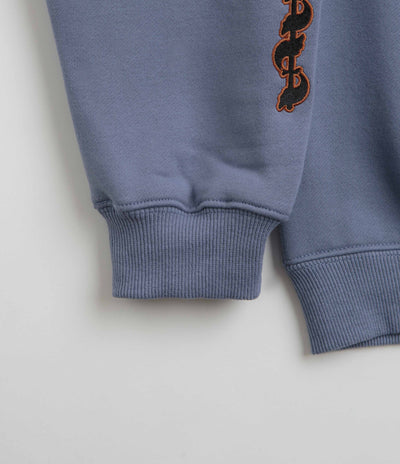 Pass Port Pattoned Crewneck Sweatshirt - Washed Out Blue