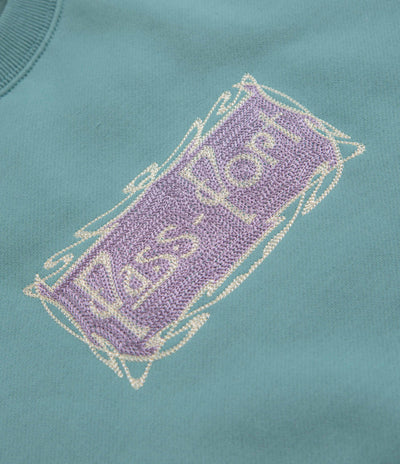 Pass Port Plume Crewneck Sweatshirt - Washed Out Teal