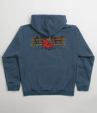 Pass Port Red Flag Hoodie - Harbour Blue