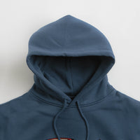 Pass Port Red Flag Hoodie - Harbour Blue thumbnail