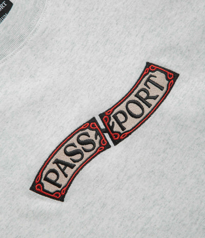 Pass Port Red Flag T-Shirt - Ash