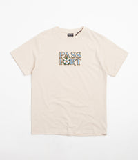 Pass Port Rosa Embroidery T-Shirt - Natural