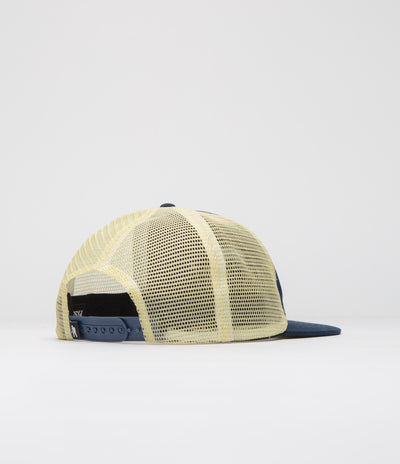 Pass Port Towers Of Water Workers Trucker Cap - Navy / Cream