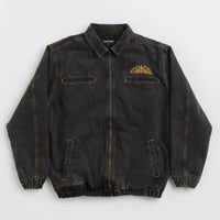 Pass Port Vineyard Birds Denim Delivery Jacket - Washed Black thumbnail