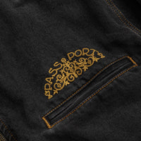 Pass Port Vineyard Birds Denim Delivery Jacket - Washed Black thumbnail