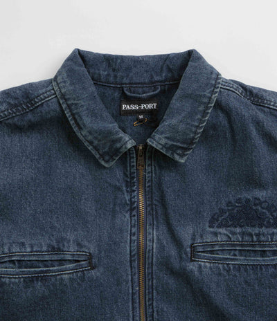 Pass Port Vineyard Birds Denim Delivery Jacket - Washed Indigo