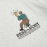 Pass Port Wine Em T-Shirt - Ash thumbnail