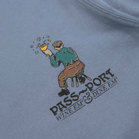 Pass Port Wine Em T-Shirt - Stonewash Blue thumbnail