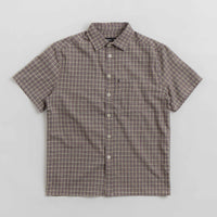 Pass Port Workers Check Short Sleeve Shirt - Choc Mint thumbnail