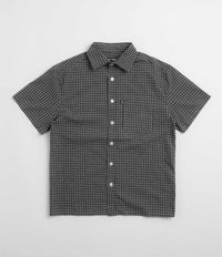 Pass Port Workers Check Short Sleeve Shirt - Navy