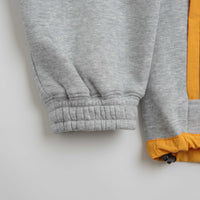 Pasteelo Contrast 1/4 Zip Sweatshirt - Heather Grey / Gold thumbnail