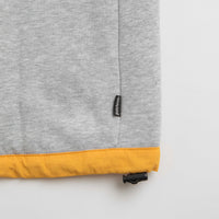 Pasteelo Contrast 1/4 Zip Sweatshirt - Heather Grey / Gold thumbnail