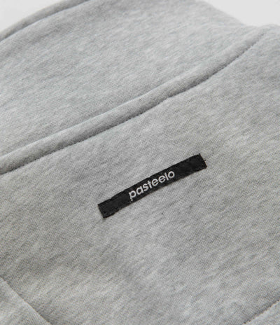 Pasteelo Contrast 1/4 Zip Sweatshirt - Heather Grey / Gold