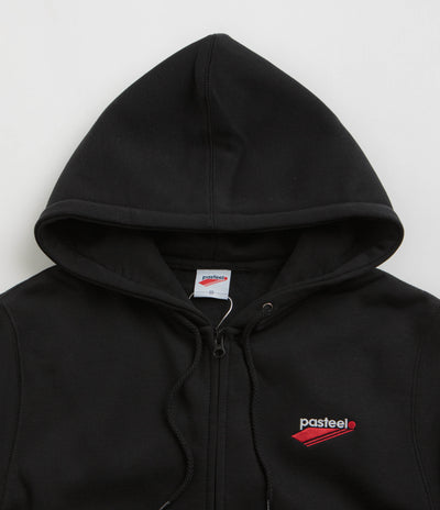 Pasteelo Embroidered O.G. Zip Hoodie - Black