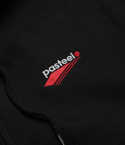 Pasteelo Embroidered O.G. Zip Hoodie - Black