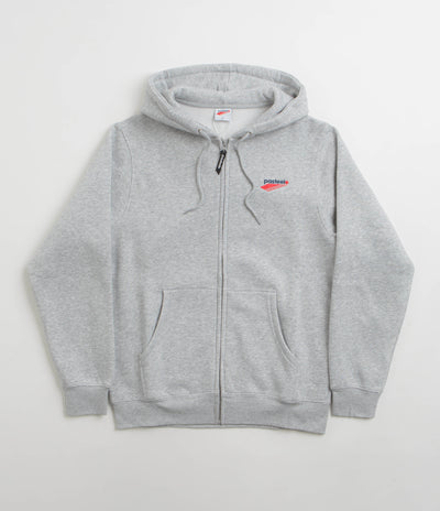 Pasteelo Embroidered O.G. Zip Hoodie - Heather Grey