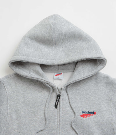 Pasteelo Embroidered O.G. Zip Hoodie - Heather Grey