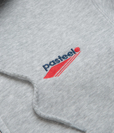 Pasteelo Embroidered O.G. Zip Hoodie - Heather Grey