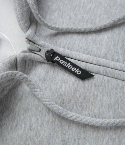 Pasteelo Embroidered O.G. Zip Hoodie - Heather Grey