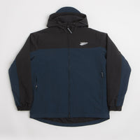 Pasteelo Hooded Windbreaker Jacket - Black / Navy thumbnail