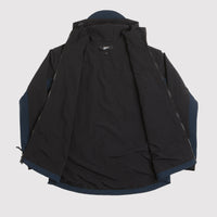 Pasteelo Hooded Windbreaker Jacket - Black / Navy thumbnail