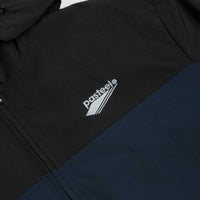 Pasteelo Hooded Windbreaker Jacket - Black / Navy thumbnail