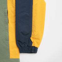 Pasteelo Hooded Windbreaker Jacket - Navy / Olive / Gold thumbnail