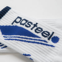 Pasteelo O.G. ATL Socks - White / Royal / Grey thumbnail