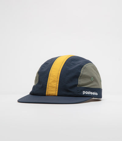 Pasteelo Stripe Cap - Navy / Olive / Gold