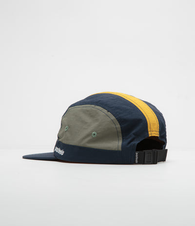 Pasteelo Stripe Cap - Navy / Olive / Gold