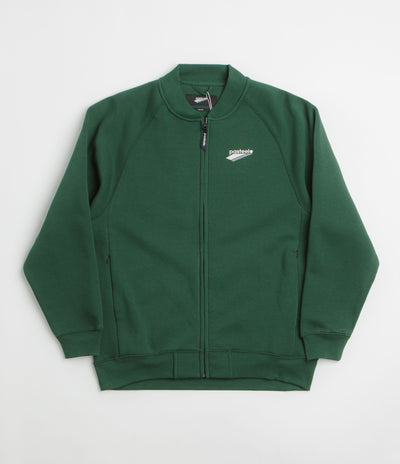 Pasteelo Zip Up Trainer Sweatshirt - Forest