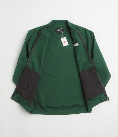 Pasteelo Zip Up Trainer Sweatshirt - Forest