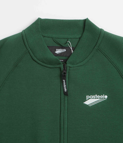 Pasteelo Zip Up Trainer Sweatshirt - Forest