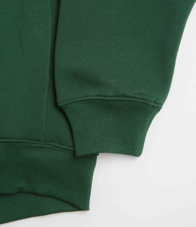 Pasteelo Zip Up Trainer Sweatshirt - Forest