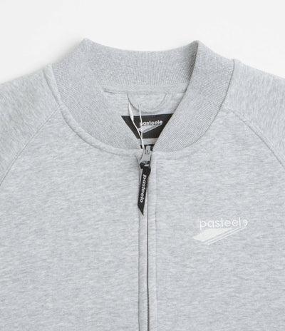 Pasteelo Zip Up Trainer Sweatshirt - Heather Grey