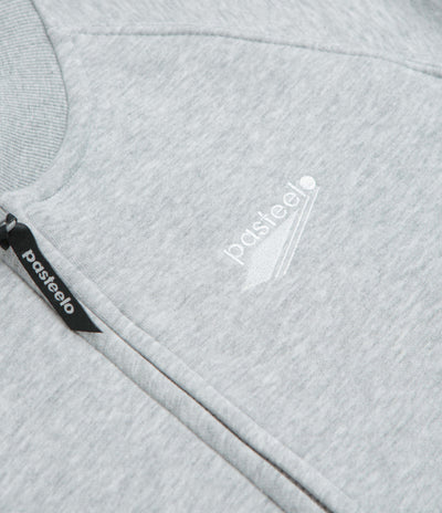 Pasteelo Zip Up Trainer Sweatshirt - Heather Grey