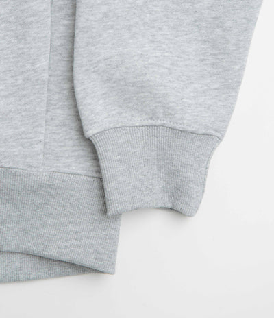 Pasteelo Zip Up Trainer Sweatshirt - Heather Grey