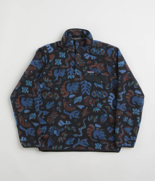 Patagonia Lightweight Synchilla Snap-T Fleece - Across Oceans: Pitch Blue