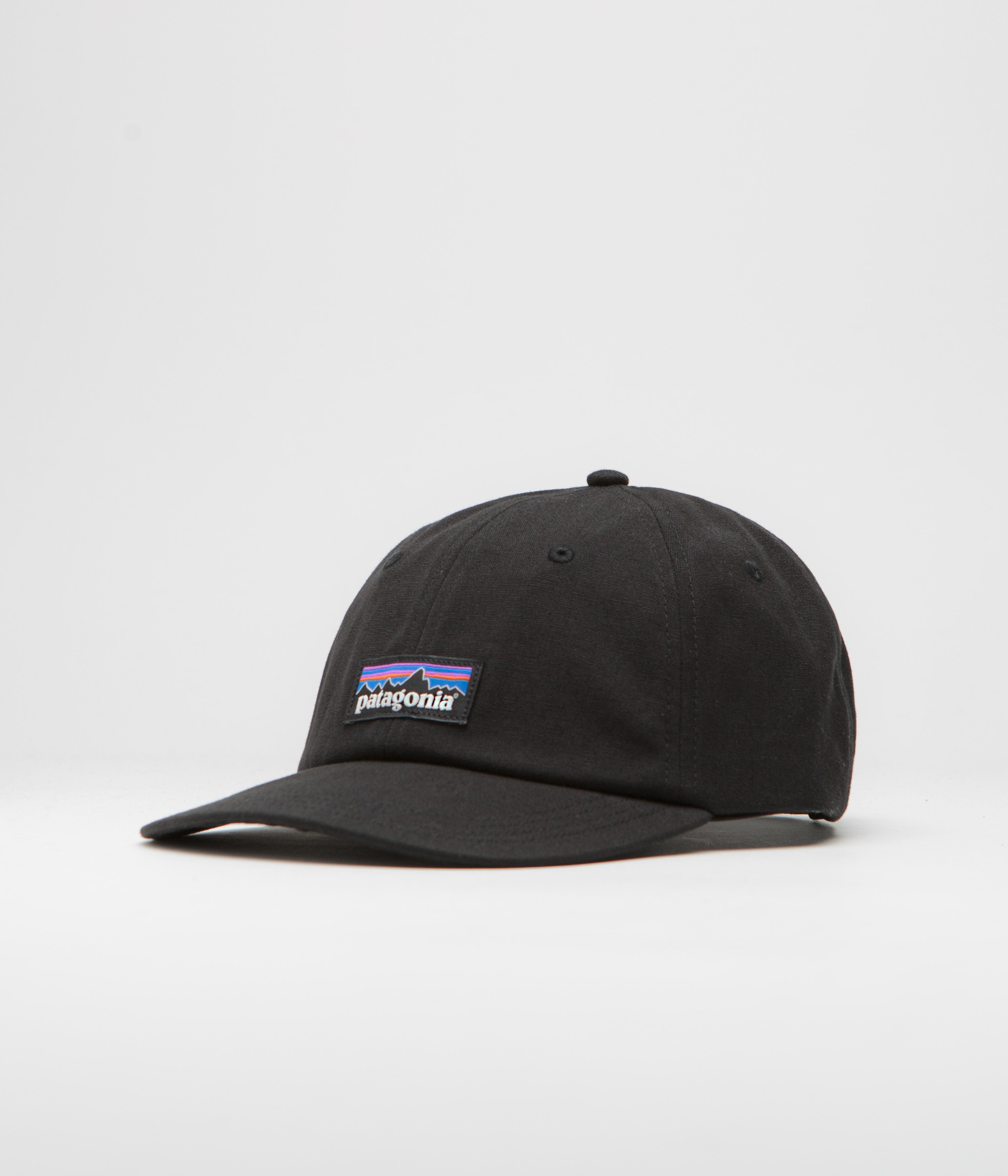 Patagonia P-6 Label Trad Cap - Black | Flatspot