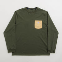 Patagonia Shop Sticker Pocket Responsibili-Tee Long Sleeve T-Shirt - Torrey Pine Green thumbnail