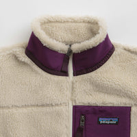 Patagonia Womens Classic Retro-X Jacket - Dark Natural / Night Plum thumbnail