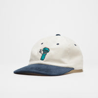 Playdude Bolt Corduroy Cap - Ecru / Blue thumbnail