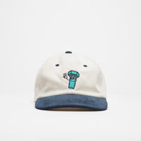 Playdude Bolt Corduroy Cap - Ecru / Blue thumbnail