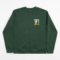 Playdude Construction Crewneck Sweatshirt - Bottle Green thumbnail