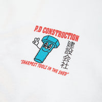 Playdude Construction T-Shirt - White thumbnail