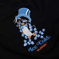 Playdude Ice Cold Embroidered T-Shirt - Black thumbnail