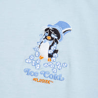 Playdude Ice Cold Embroidered T-Shirt - Pale Blue thumbnail