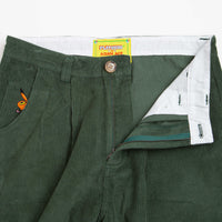 Playdude Psychadelic Warfare Corduroy Trousers - Emerald thumbnail