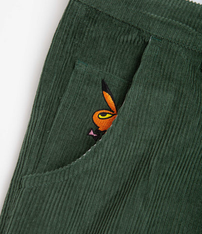 Playdude Psychadelic Warfare Corduroy Trousers - Emerald